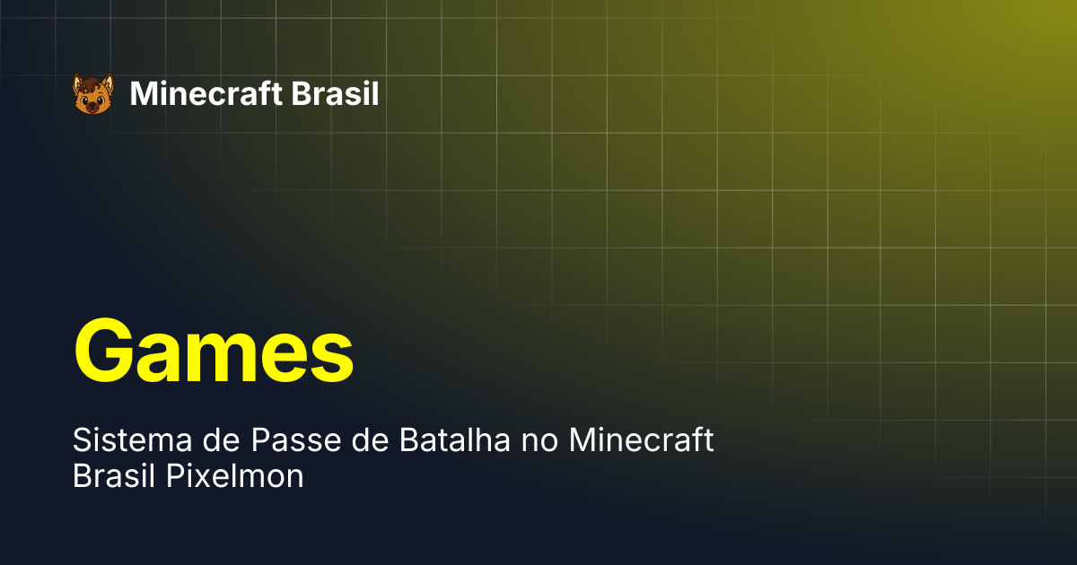 Games | Minecraft Brasil